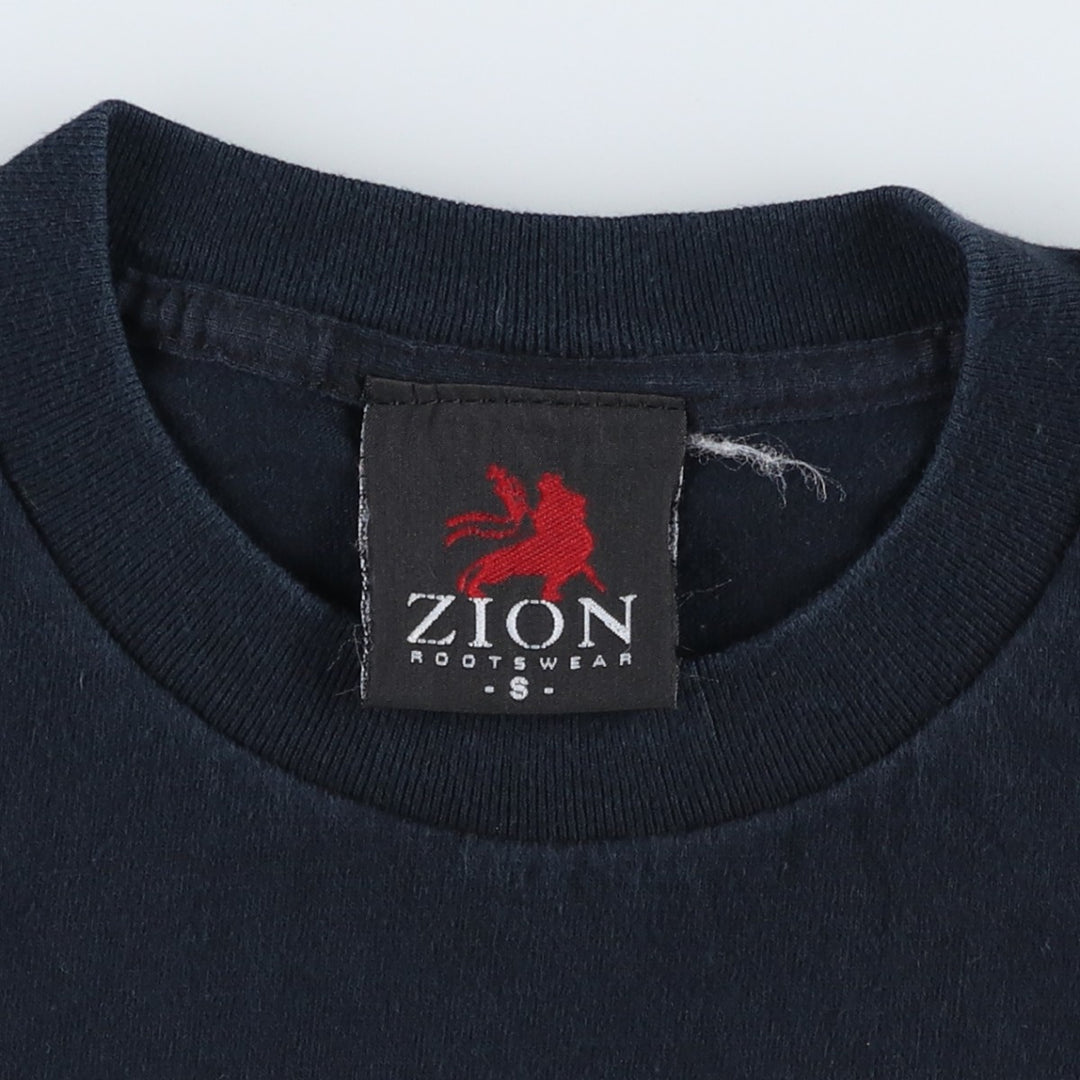 90'S ZION BOB MARLEY Band T-shirt, Made in USA, Women's Size S (approx.), Vintage cotton black type Vintage Second Hand