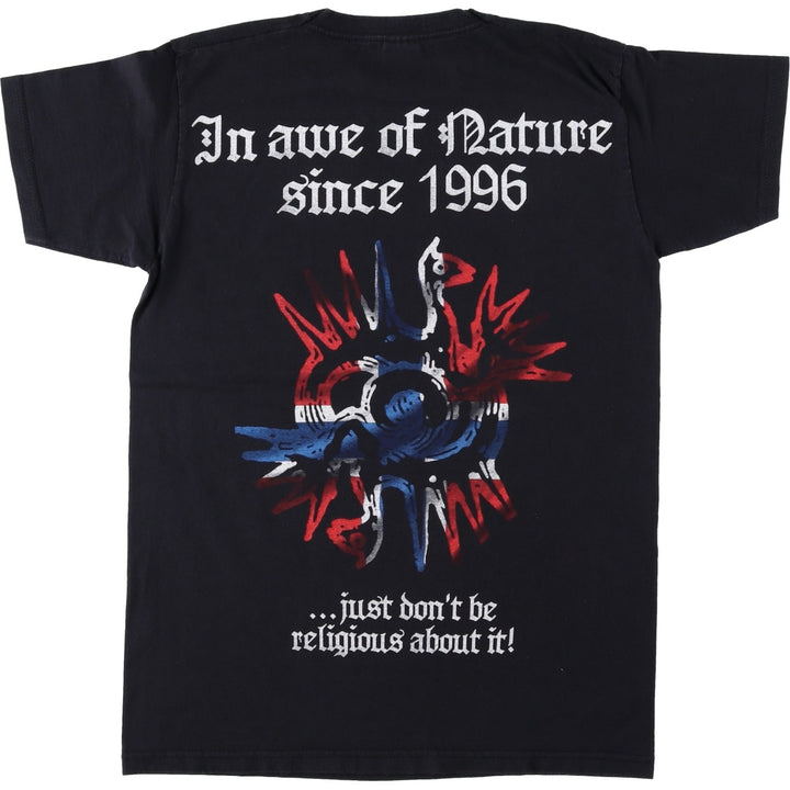 Fruit of the Loom Valueweight Borknagar Band T-shirt (Women's Size S) cotton black type Vintage Second Hand