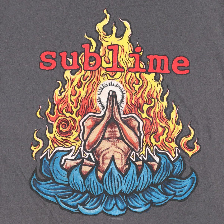 90s-00'S ALSTYLE SUBLIME Band T-shirt, Men's Size S (approx.), Vintage cotton Charcoal Vintage Second Hand