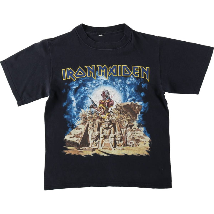 2000'S IRON MAIDEN band t-shirt, women's size S equivalent. unclear black type Vintage Second Hand