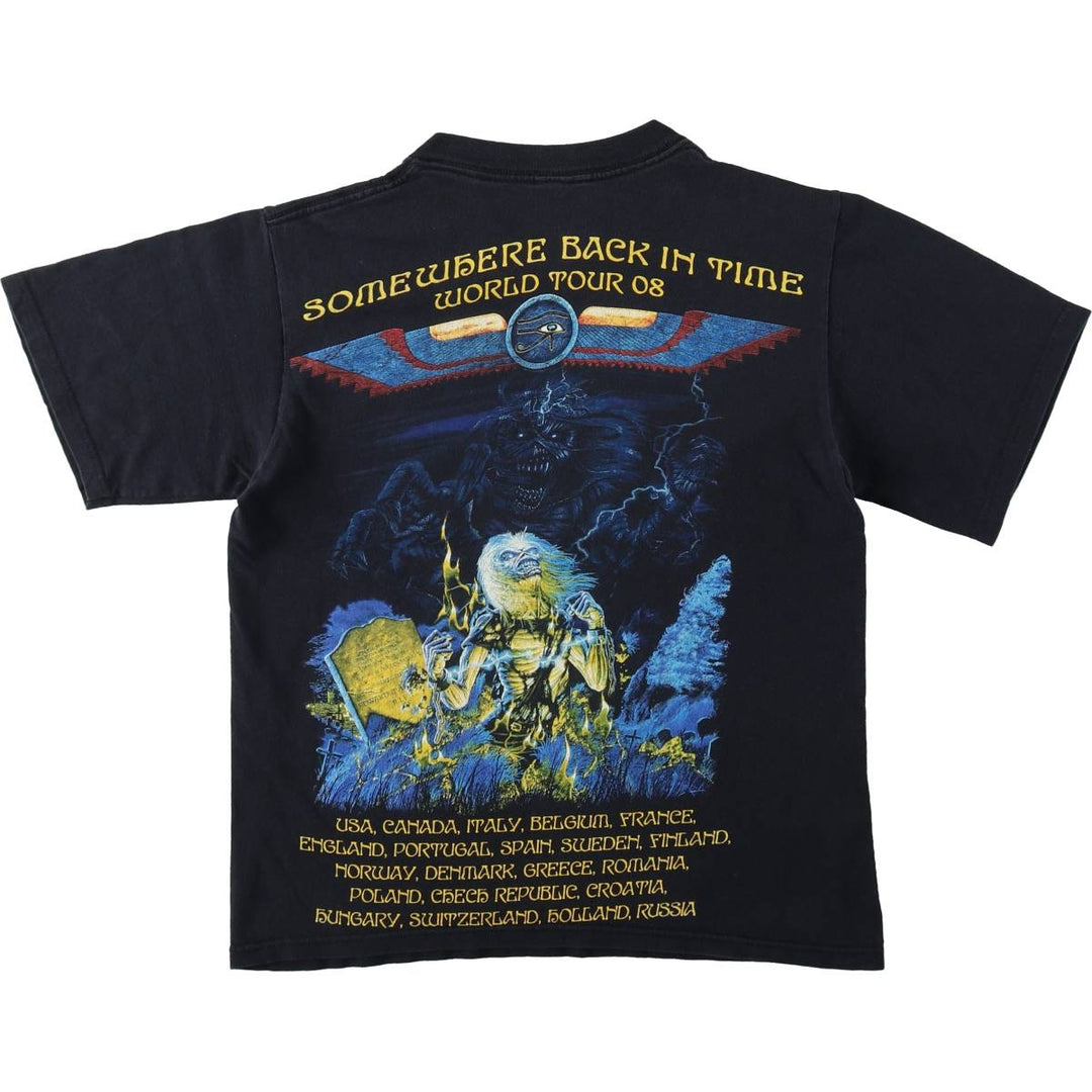 2000'S IRON MAIDEN band t-shirt, women's size S equivalent. unclear black type Vintage Second Hand