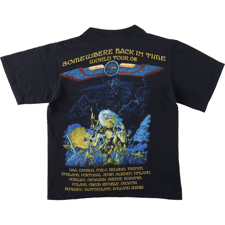 2000'S IRON MAIDEN band t-shirt, women's size S equivalent. unclear black type Vintage Second Hand