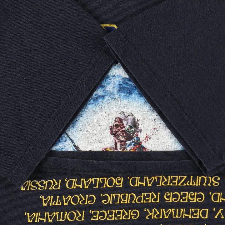 2000'S IRON MAIDEN band t-shirt, women's size S equivalent. unclear black type Vintage Second Hand