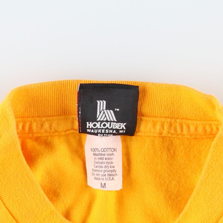 2000'S Harley-Davidson Eagle Pattern Motorcycle T-Shirt, Made in USA, Women's Size M (approx.) cotton yellow type Vintage Second Hand