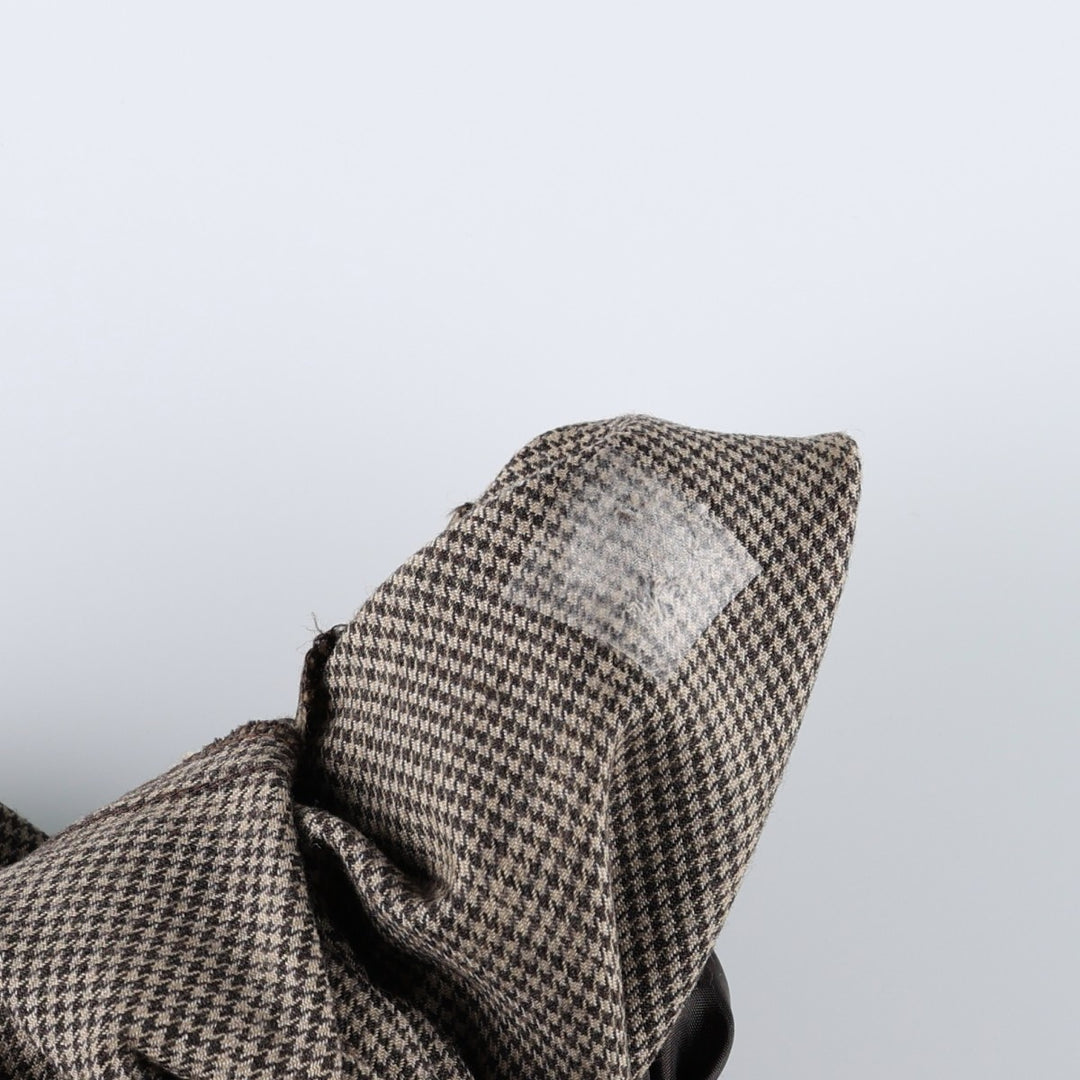 Ralph Lauren houndstooth pattern two-pleat wool slacks, made in the USA, women's size M (equivalent to W26), vintage. wool Beige type Vintage Second Hand