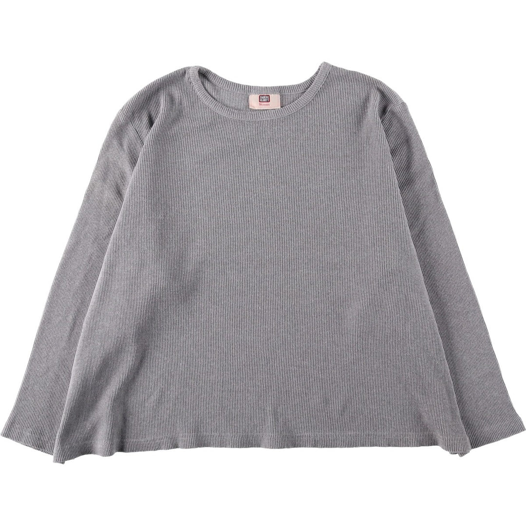 Faded Glory Women's Thermal Long-Sleeve T-Shirt (Waffle Pattern), Size XL (equivalent to women's size XL) unclear gray type Vintage Second Hand