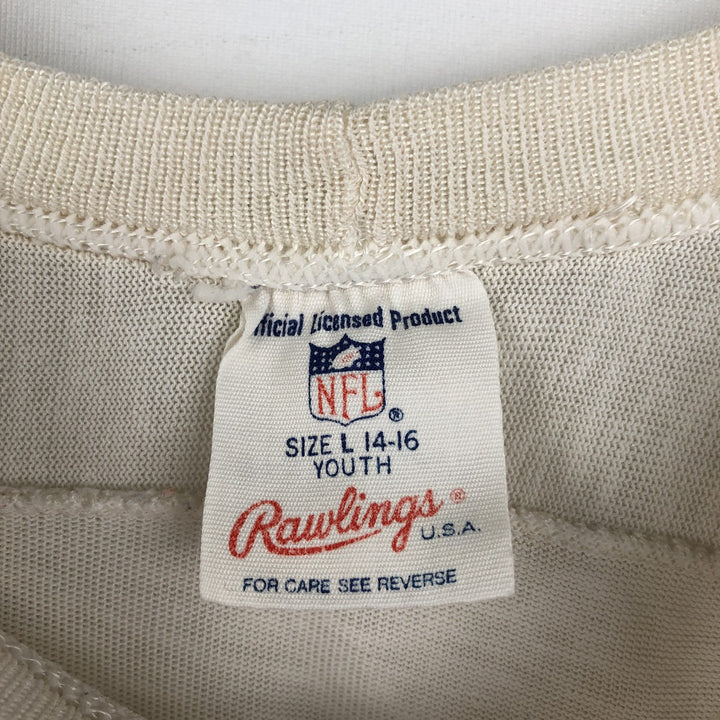 80s-90'S Rawlings NFL Dallas Cowboys Football 3/4 Sleeve T-Shirt, Women's Size S unclear ivory Vintage Second Hand