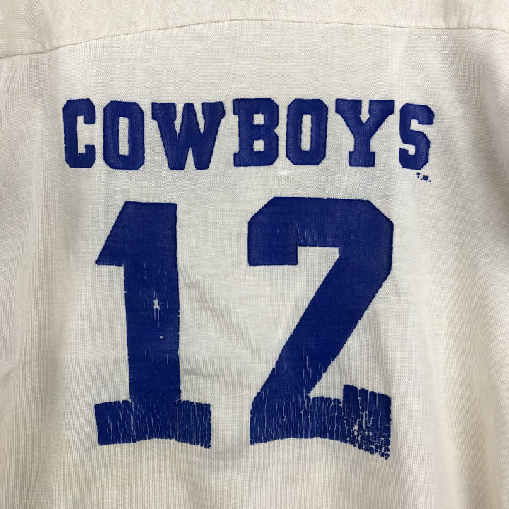 80s-90'S Rawlings NFL Dallas Cowboys Football 3/4 Sleeve T-Shirt, Women's Size S unclear ivory Vintage Second Hand