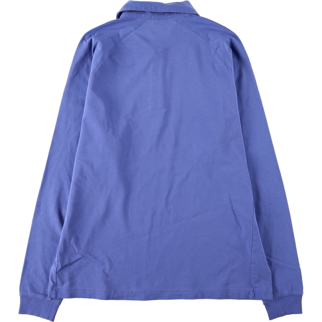 Brooks Brothers 346 Long-Sleeve Polo Shirt, Women's Size M (approx.) cotton blue type Vintage Second Hand
