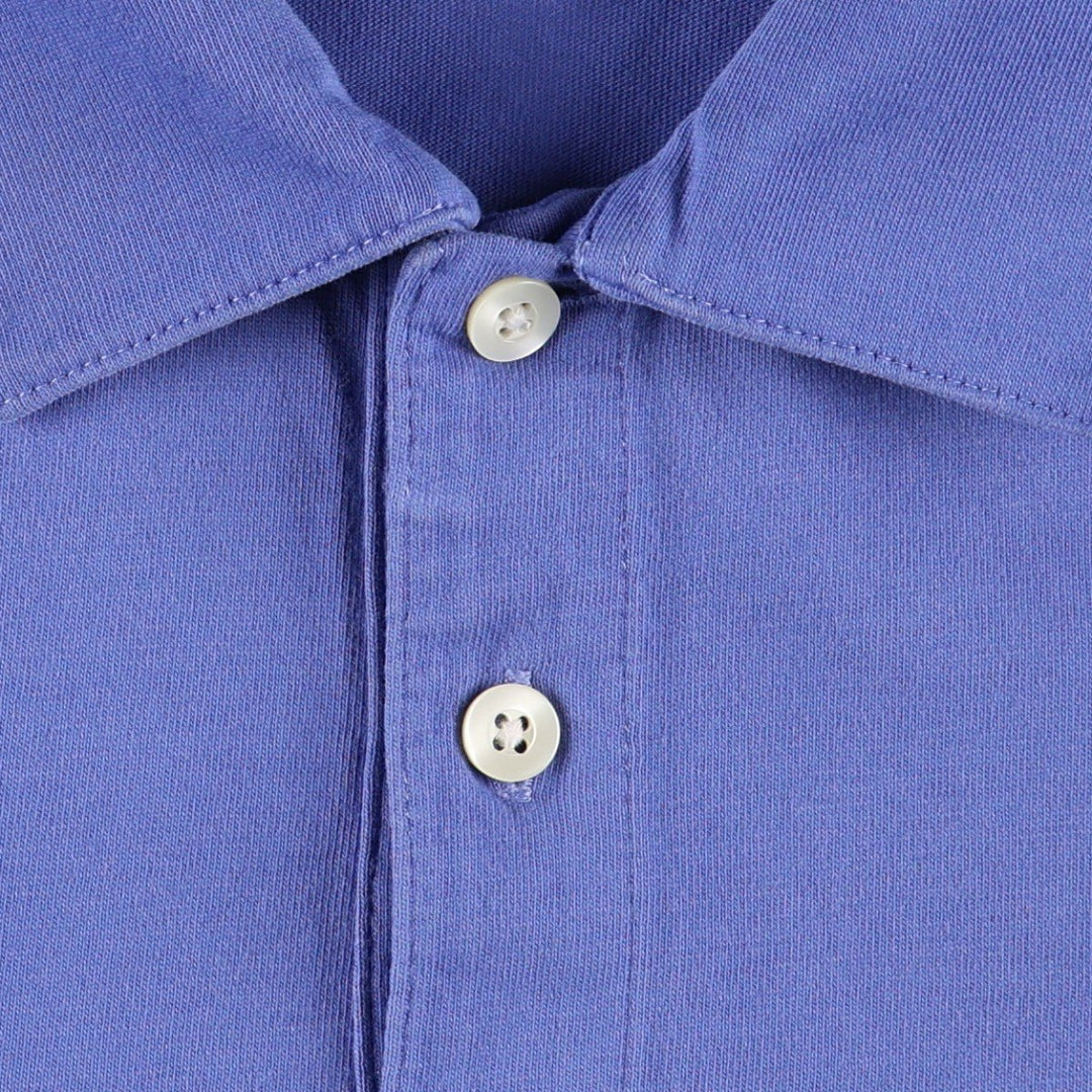 Brooks Brothers 346 Long-Sleeve Polo Shirt, Women's Size M (approx.) cotton blue type Vintage Second Hand