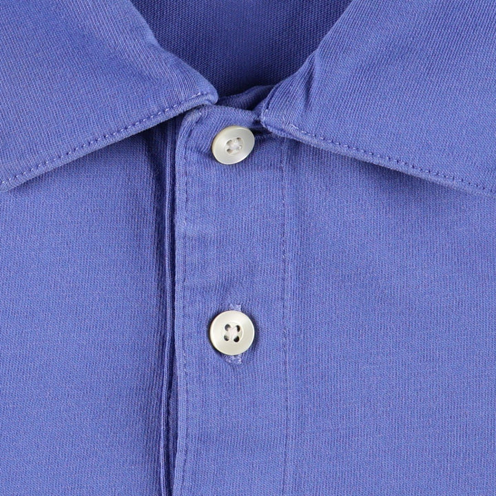 Brooks Brothers 346 Long-Sleeve Polo Shirt, Women's Size M (approx.) cotton blue type Vintage Second Hand