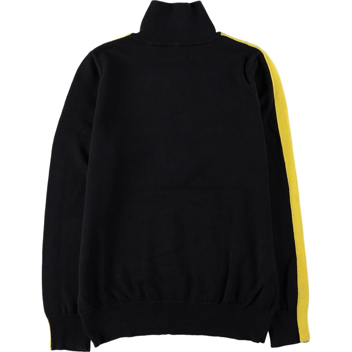 Ralph Lauren L-RL LAUREN ACTIVE Cotton Knit Half-Zip Sweater, Women's Size L (approx.) cotton black type Vintage Second Hand