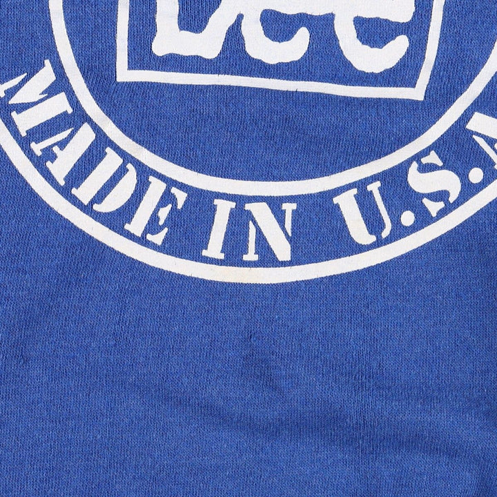 Lee Advertising Sweatshirt (Women's Size M) unclear blue type Vintage Second Hand