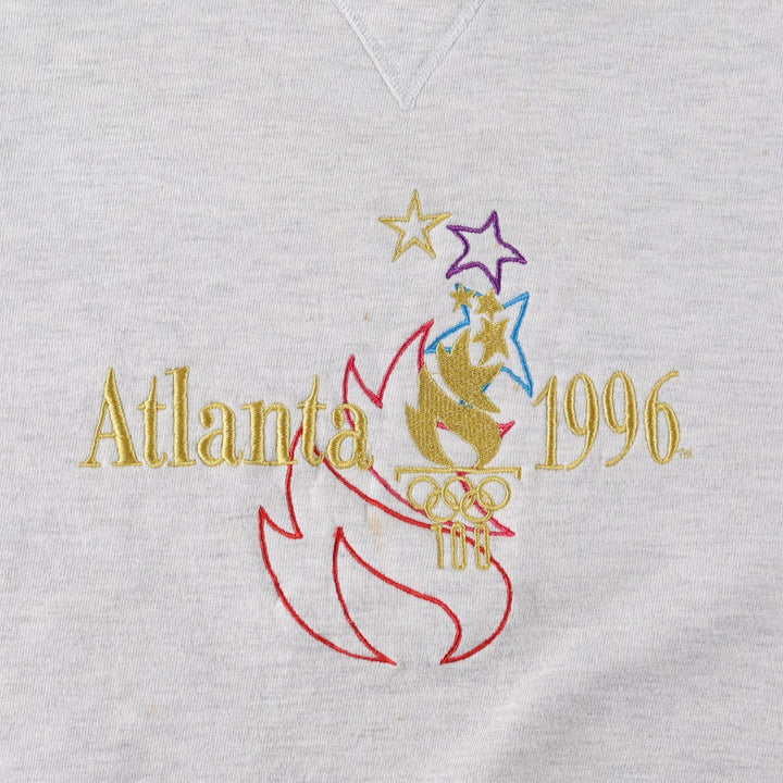 90'S Champion Atlanta Olympics 1996 Sweatshirt, Made in USA, Men's Size M (approx.), Vintage cotton gray type Vintage Second Hand