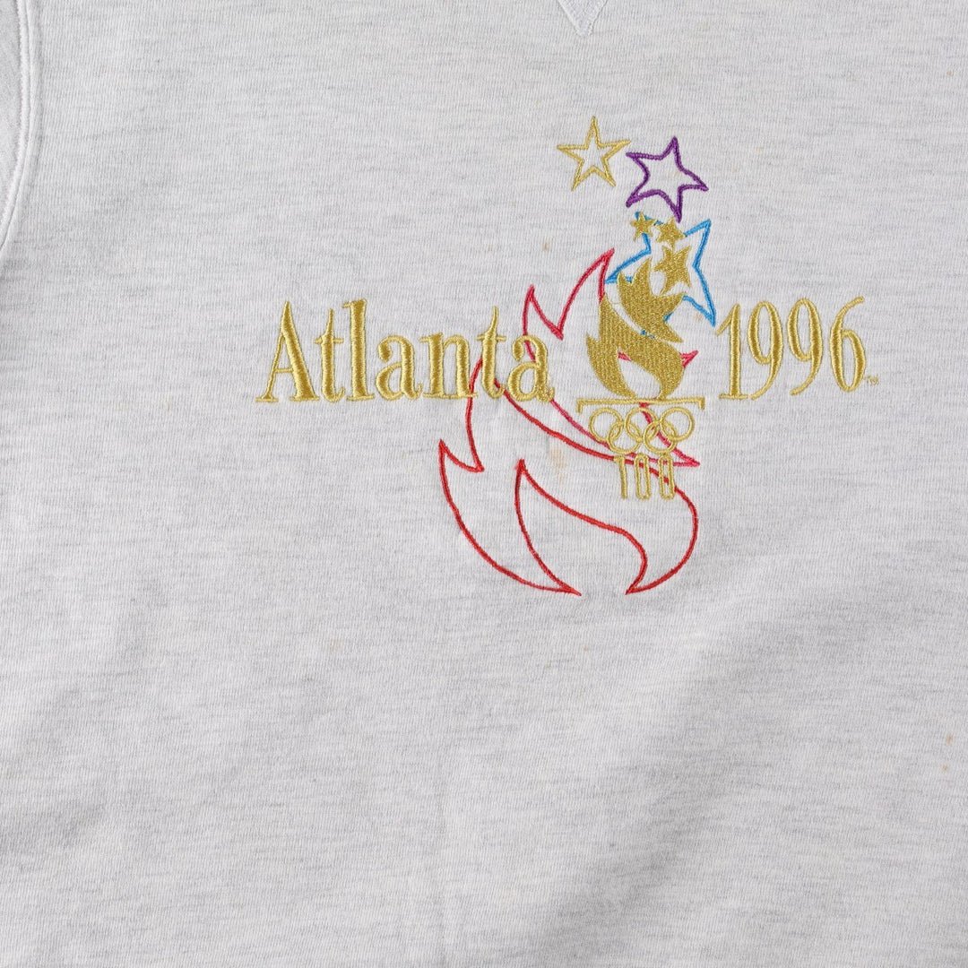 90'S Champion Atlanta Olympics 1996 Sweatshirt, Made in USA, Men's Size M (approx.), Vintage cotton gray type Vintage Second Hand