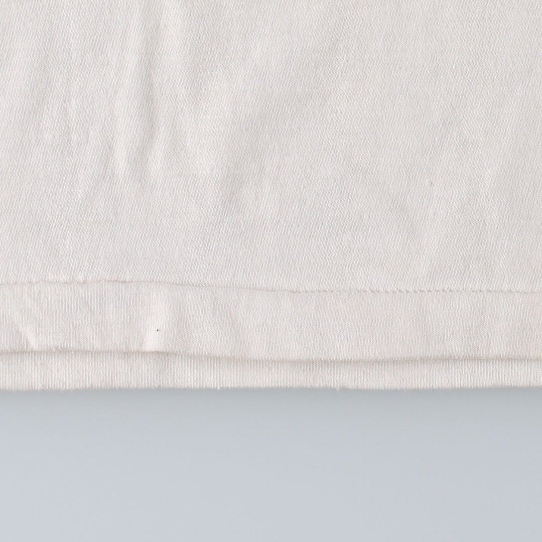 1970'S Mayo Spruce Ringer T-shirt, Made in USA, Women's Size S (approx.), Vintage cotton ivory Vintage Second Hand