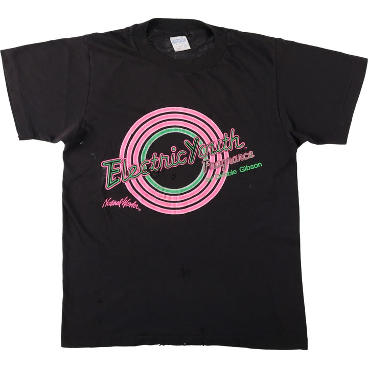 80'S Anvil DEBBIE GIBSON Band T-Shirt, Made in USA, Women's Size M (approx.), Vintage polyester black type Vintage Second Hand
