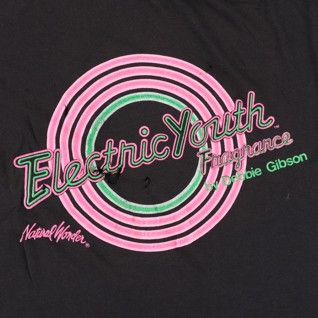 80'S Anvil DEBBIE GIBSON Band T-Shirt, Made in USA, Women's Size M (approx.), Vintage polyester black type Vintage Second Hand