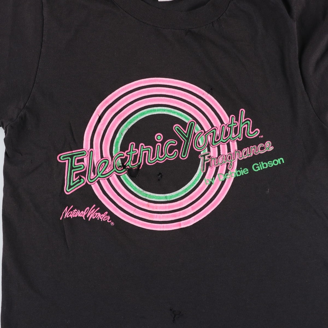 80'S Anvil DEBBIE GIBSON Band T-Shirt, Made in USA, Women's Size M (approx.), Vintage polyester black type Vintage Second Hand