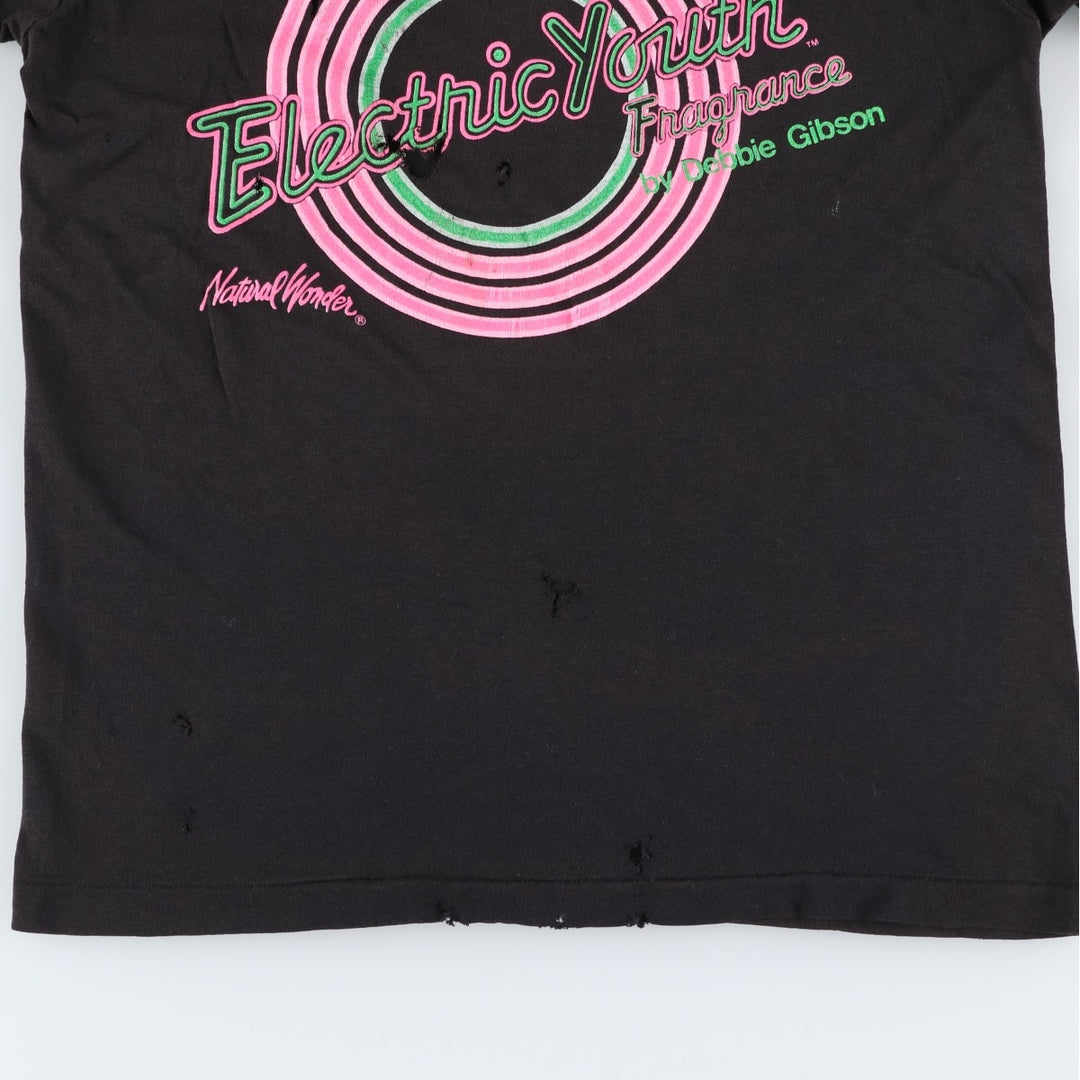 80'S Anvil DEBBIE GIBSON Band T-Shirt, Made in USA, Women's Size M (approx.), Vintage polyester black type Vintage Second Hand