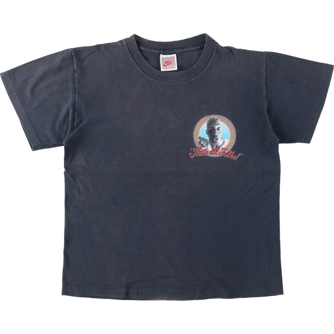 90'S Nike Silver Tag Michael Jordan Looney Tunes Character Print T-Shirt (Men's Size M) cotton black type Vintage Second Hand