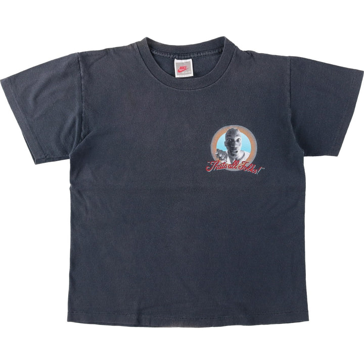 90'S Nike Silver Tag Michael Jordan Looney Tunes Character Print T-Shirt (Men's Size M) cotton black type Vintage Second Hand