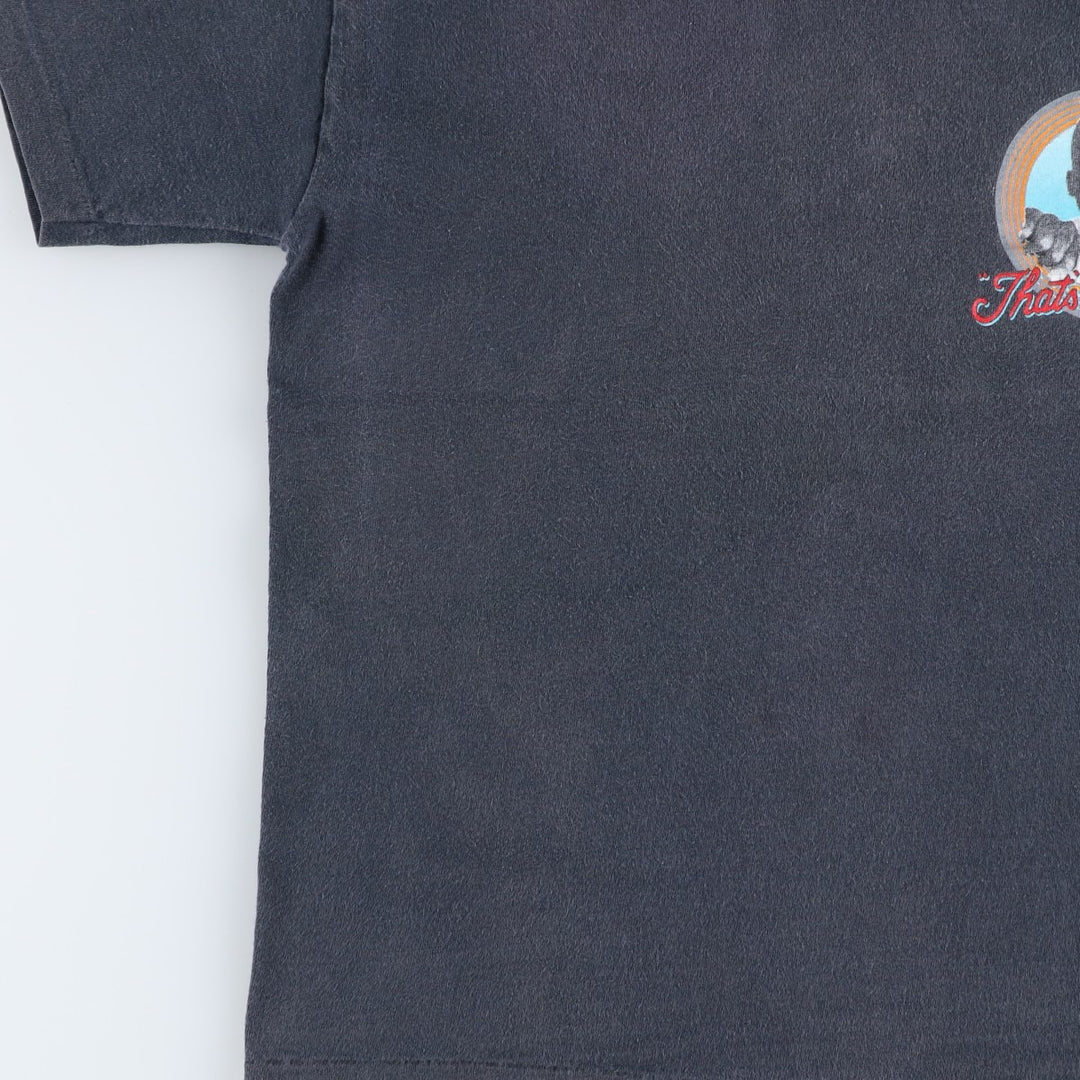 90'S Nike Silver Tag Michael Jordan Looney Tunes Character Print T-Shirt (Men's Size M) cotton black type Vintage Second Hand
