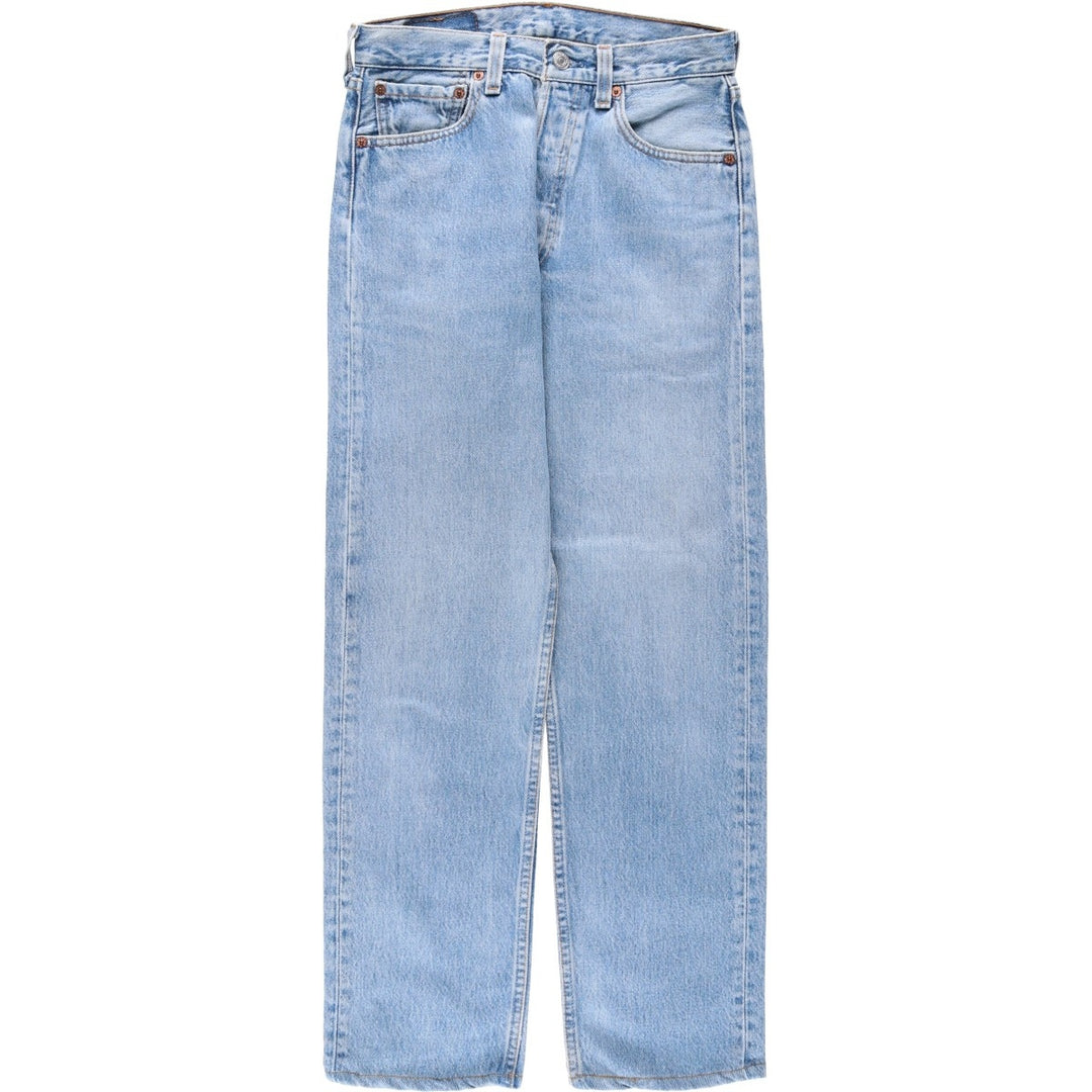 Vintage 1990'S Levi's 501 Straight Denim Pants, Made in USA, Women's Size L (W27) cotton blue type Vintage Second Hand