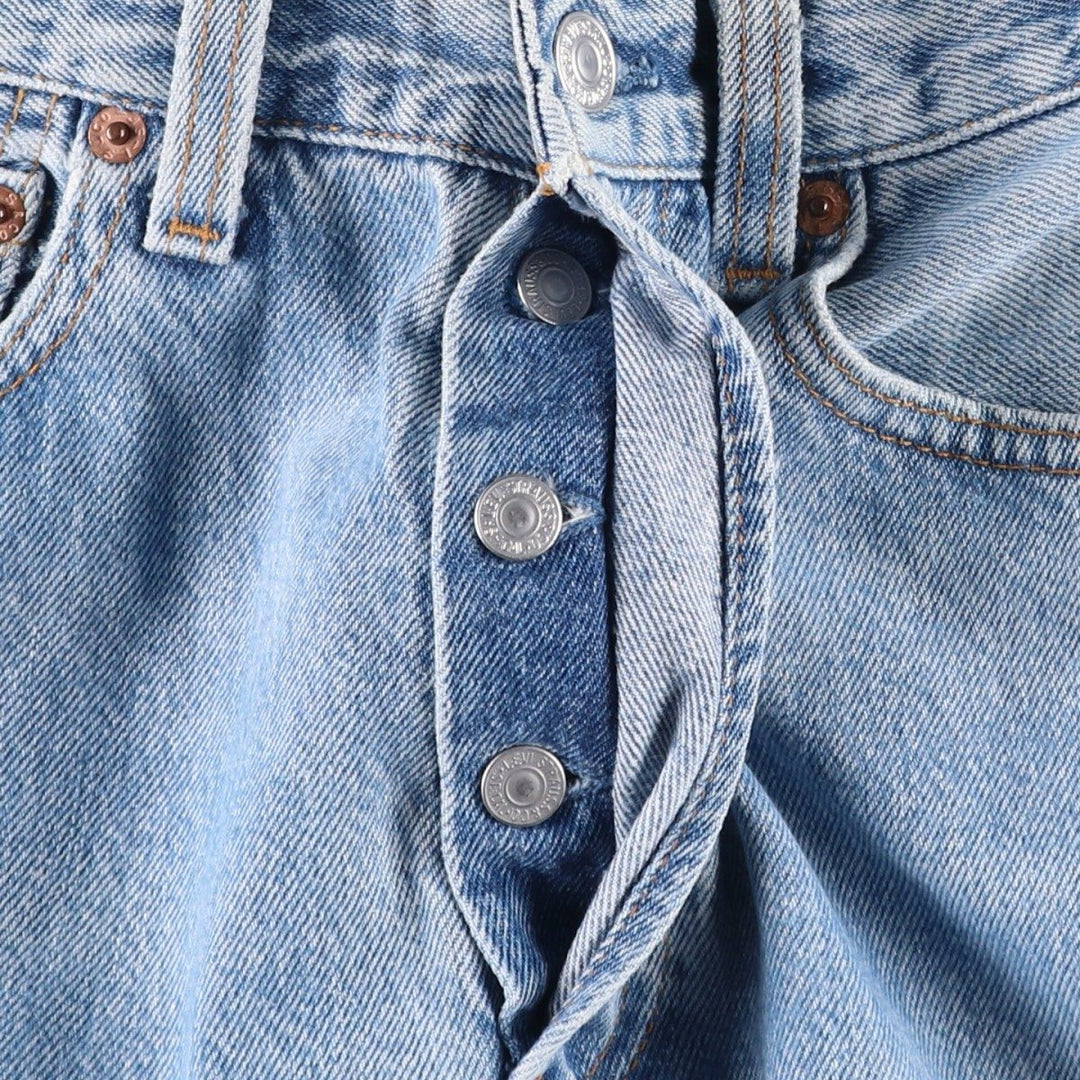 Vintage 1990'S Levi's 501 Straight Denim Pants, Made in USA, Women's Size L (W27) cotton blue type Vintage Second Hand