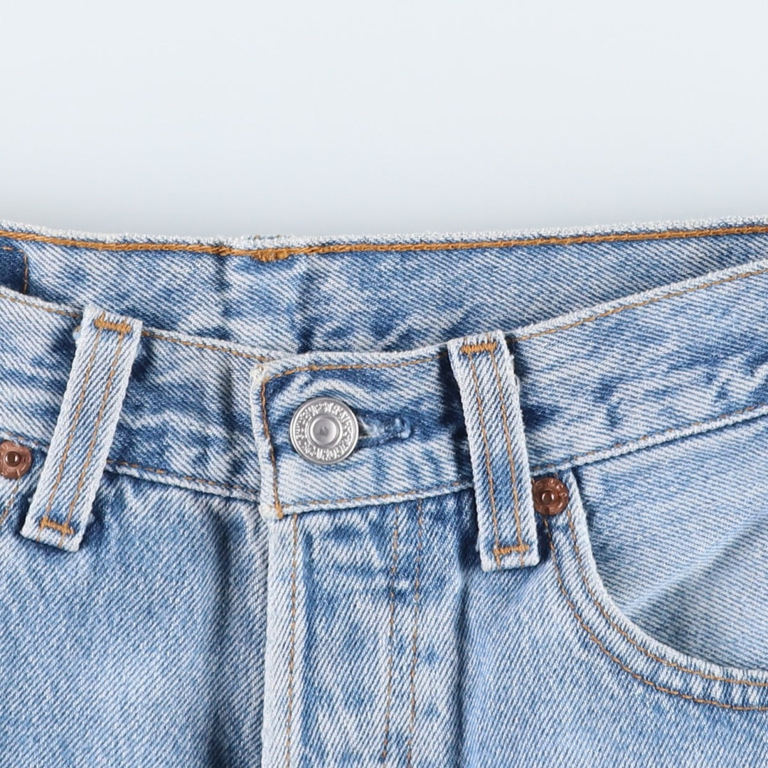 Vintage 1990'S Levi's 501 Straight Denim Pants, Made in USA, Women's Size L (W27) cotton blue type Vintage Second Hand