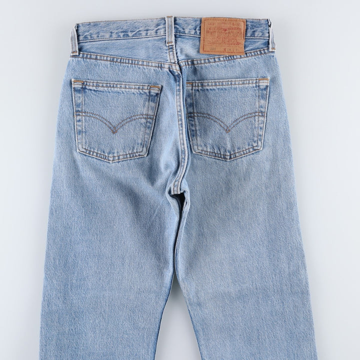 Vintage 1990'S Levi's 501 Straight Denim Pants, Made in USA, Women's Size L (W27) cotton blue type Vintage Second Hand