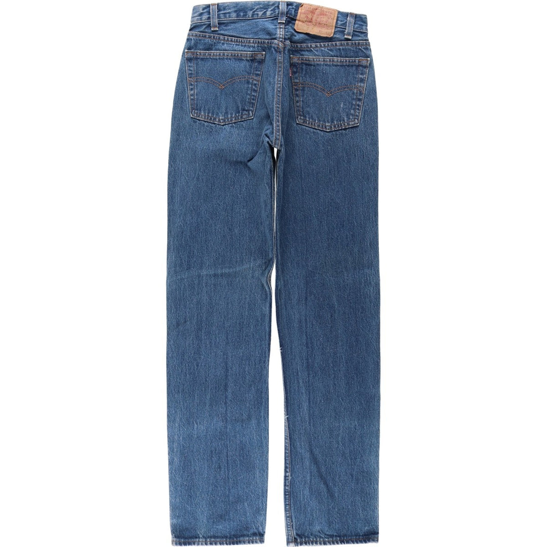 ~1990'S Levi's 501-0115 Straight Denim Pants, Made in USA, Women's Size L (equivalent to W28), Vintage cotton blue type Vintage Second Hand