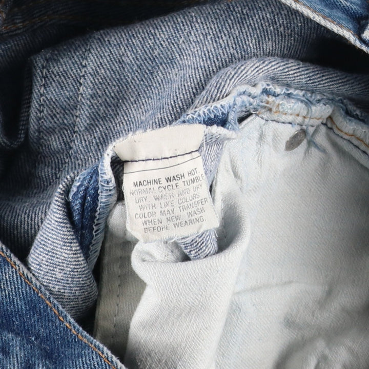 ~1990'S Levi's 501-0115 Straight Denim Pants, Made in USA, Women's Size L (equivalent to W28), Vintage cotton blue type Vintage Second Hand