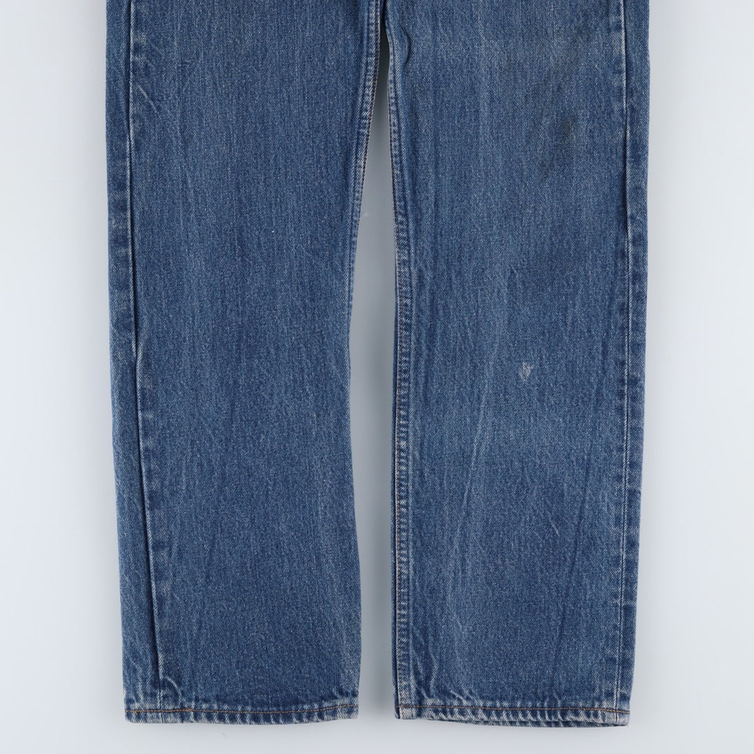 ~1990'S Levi's 501-0115 Straight Denim Pants, Made in USA, Women's Size L (equivalent to W28), Vintage cotton blue type Vintage Second Hand