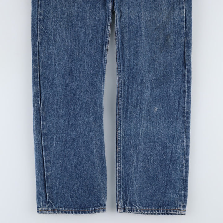 ~1990'S Levi's 501-0115 Straight Denim Pants, Made in USA, Women's Size L (equivalent to W28), Vintage cotton blue type Vintage Second Hand