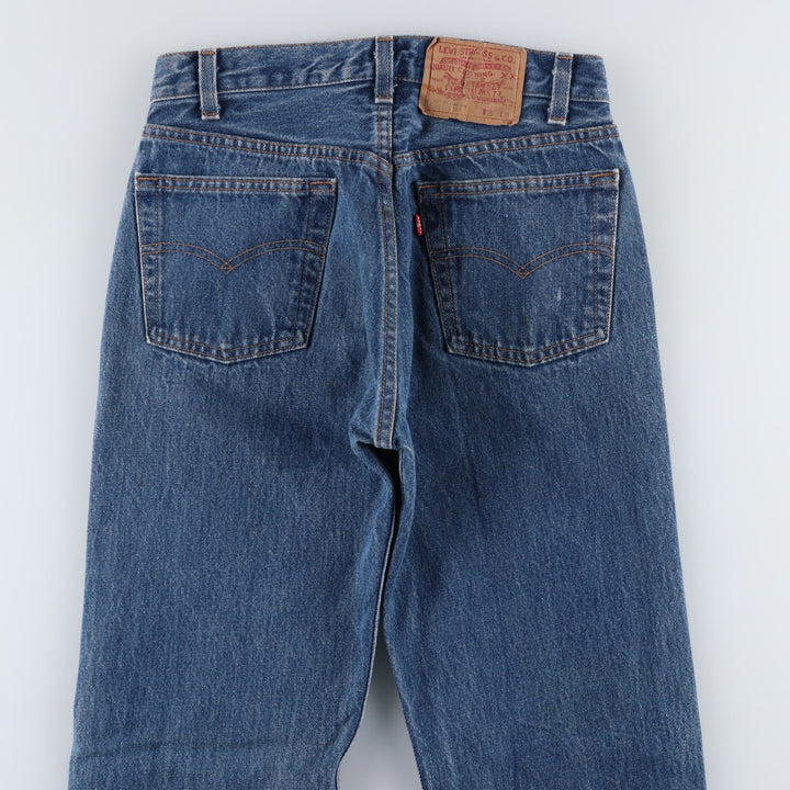 ~1990'S Levi's 501-0115 Straight Denim Pants, Made in USA, Women's Size L (equivalent to W28), Vintage cotton blue type Vintage Second Hand