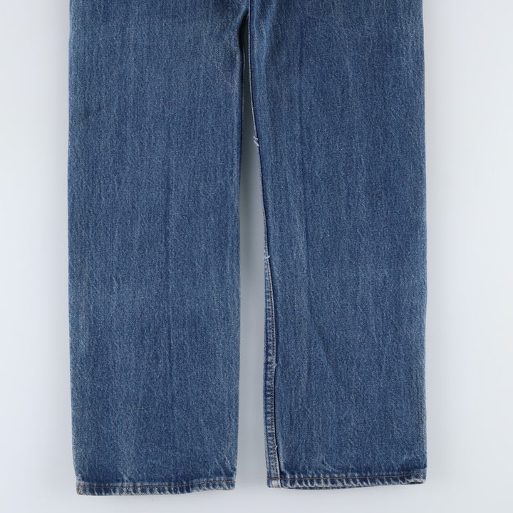 ~1990'S Levi's 501-0115 Straight Denim Pants, Made in USA, Women's Size L (equivalent to W28), Vintage cotton blue type Vintage Second Hand