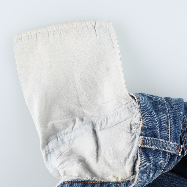 ~1990'S Levi's 501-0115 Straight Denim Pants, Made in USA, Women's Size L (equivalent to W28), Vintage cotton blue type Vintage Second Hand