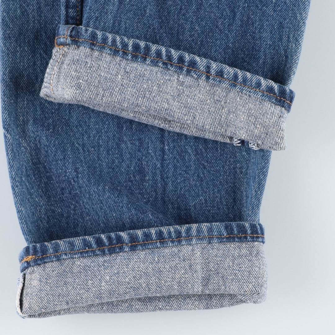 ~1990'S Levi's 501-0115 Straight Denim Pants, Made in USA, Women's Size L (equivalent to W28), Vintage cotton blue type Vintage Second Hand