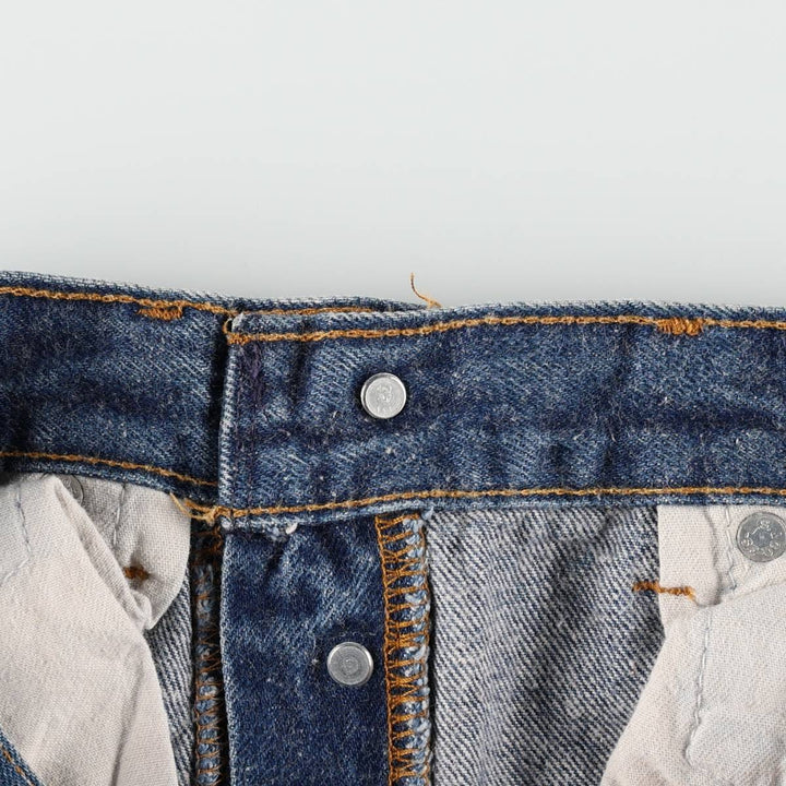 80s-90'S Levi's 501-0000 Straight Denim Pants, Made in USA, Women's Size L (equivalent to W27), Vintage cotton blue type Vintage Second Hand