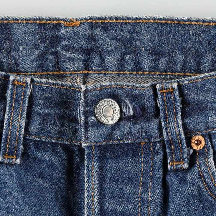 80s-90'S Levi's 501-0000 Straight Denim Pants, Made in USA, Women's Size L (equivalent to W27), Vintage cotton blue type Vintage Second Hand