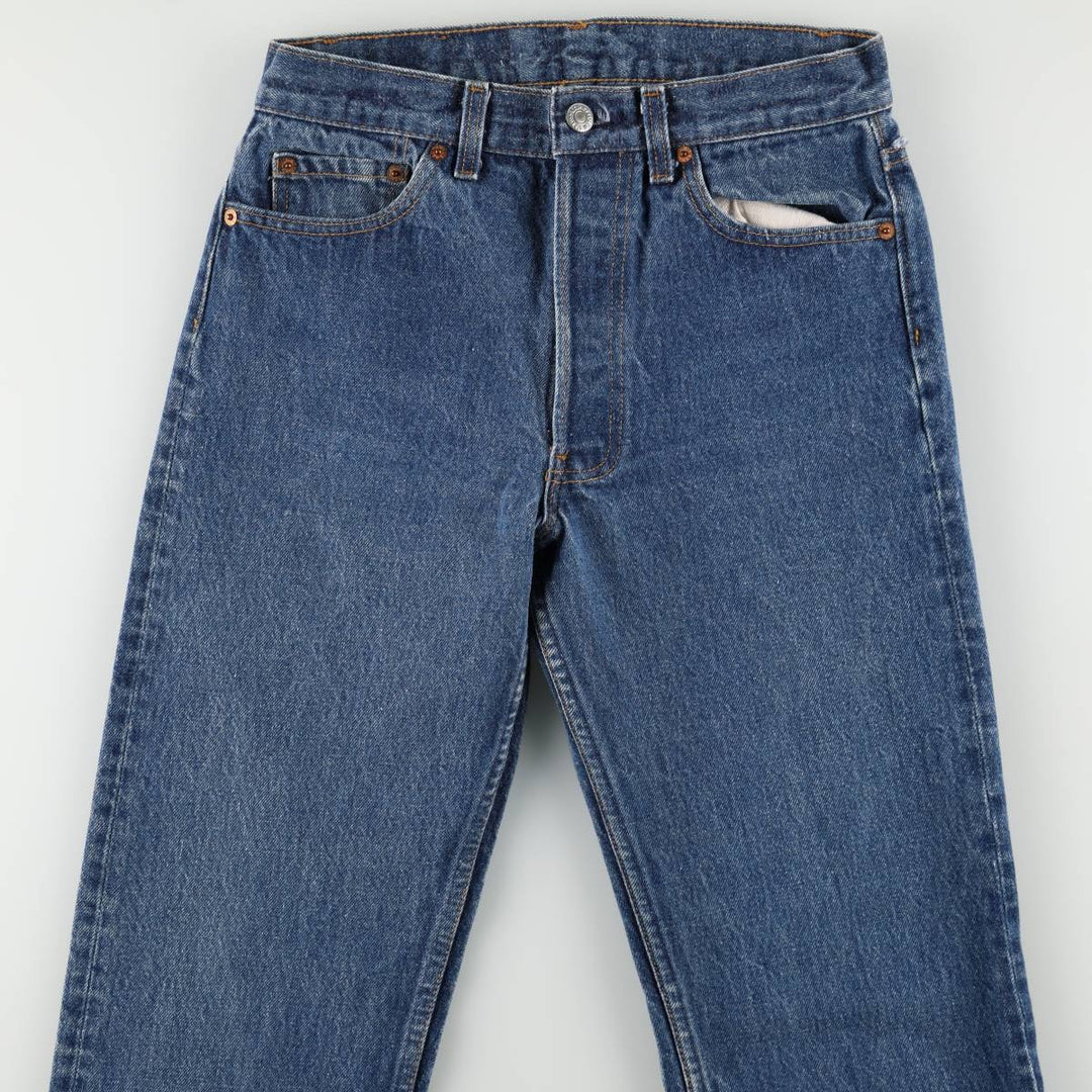80s-90'S Levi's 501-0000 Straight Denim Pants, Made in USA, Women's Size L (equivalent to W27), Vintage cotton blue type Vintage Second Hand