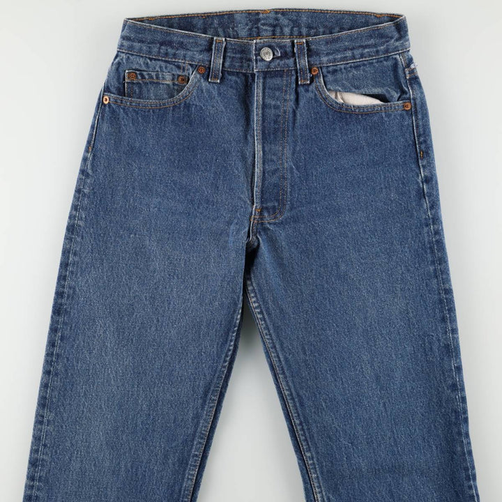 80s-90'S Levi's 501-0000 Straight Denim Pants, Made in USA, Women's Size L (equivalent to W27), Vintage cotton blue type Vintage Second Hand