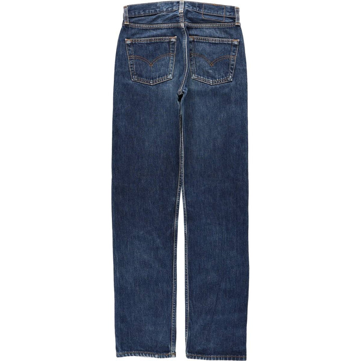 1990'S Levi's 6501-0135 Straight Denim Pants, Made in USA, Women's Size L (equivalent to W28), Vintage cotton blue type Vintage Second Hand