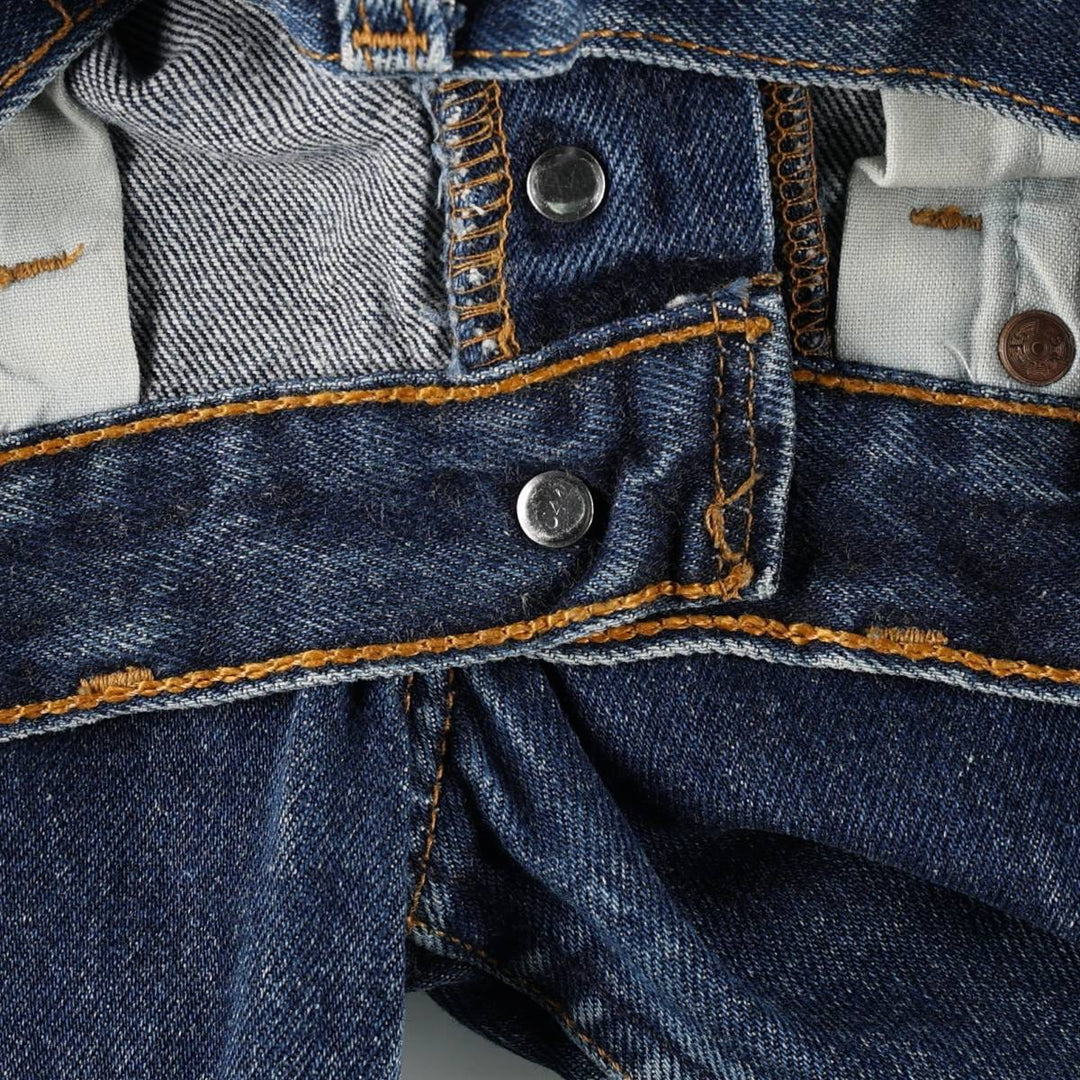 1990'S Levi's 6501-0135 Straight Denim Pants, Made in USA, Women's Size L (equivalent to W28), Vintage cotton blue type Vintage Second Hand