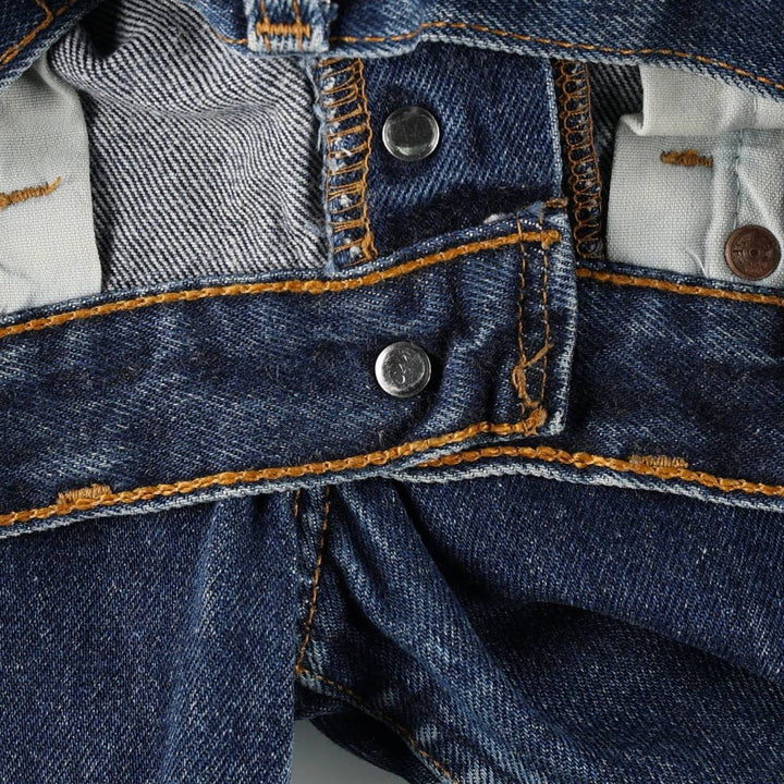 1990'S Levi's 6501-0135 Straight Denim Pants, Made in USA, Women's Size L (equivalent to W28), Vintage cotton blue type Vintage Second Hand