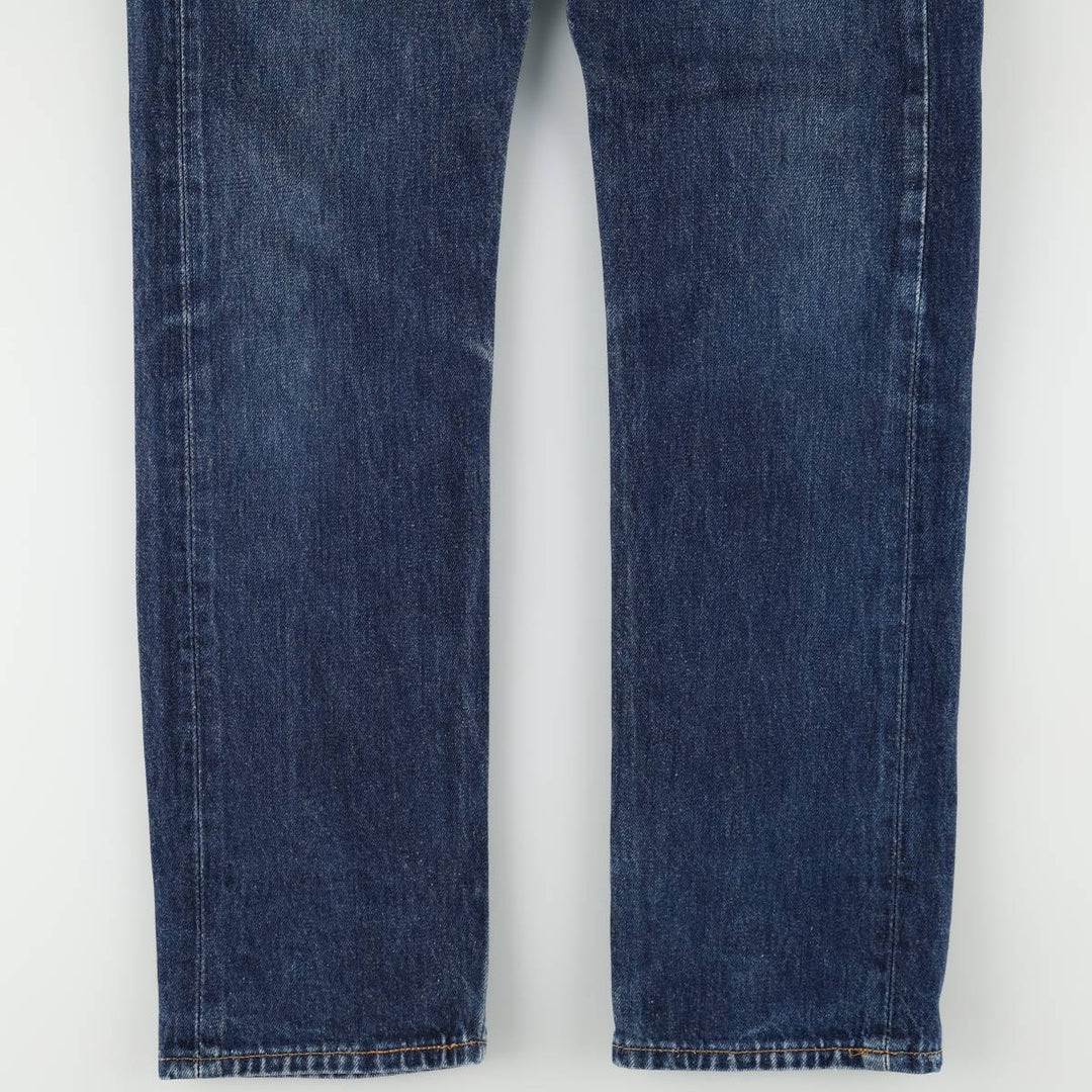 1990'S Levi's 6501-0135 Straight Denim Pants, Made in USA, Women's Size L (equivalent to W28), Vintage cotton blue type Vintage Second Hand