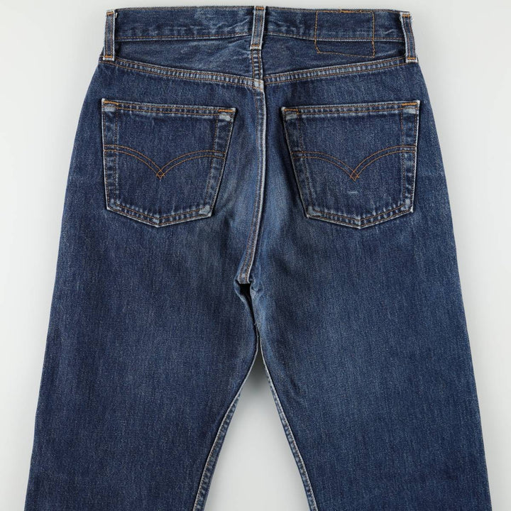 1990'S Levi's 6501-0135 Straight Denim Pants, Made in USA, Women's Size L (equivalent to W28), Vintage cotton blue type Vintage Second Hand