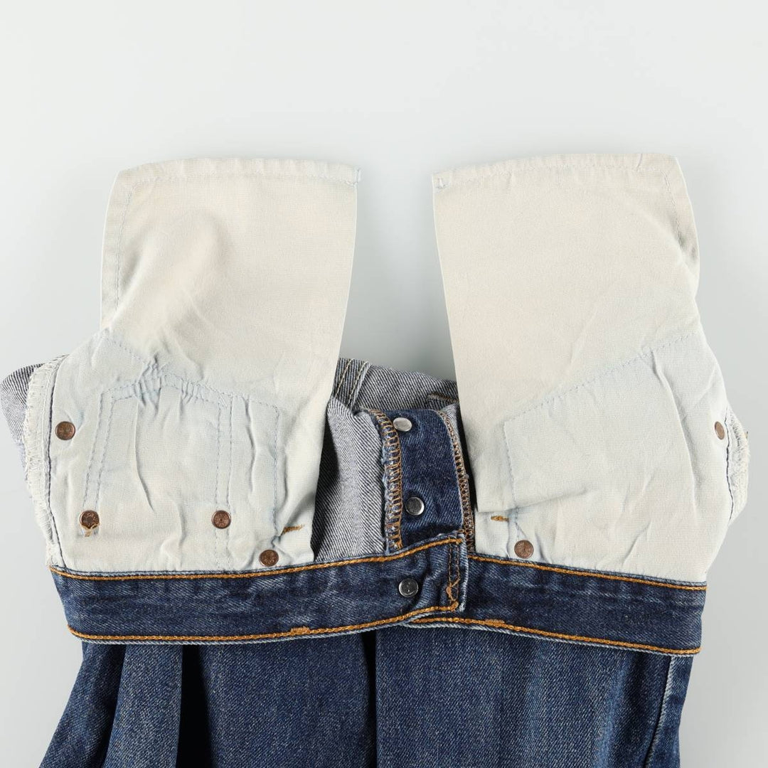 1990'S Levi's 6501-0135 Straight Denim Pants, Made in USA, Women's Size L (equivalent to W28), Vintage cotton blue type Vintage Second Hand