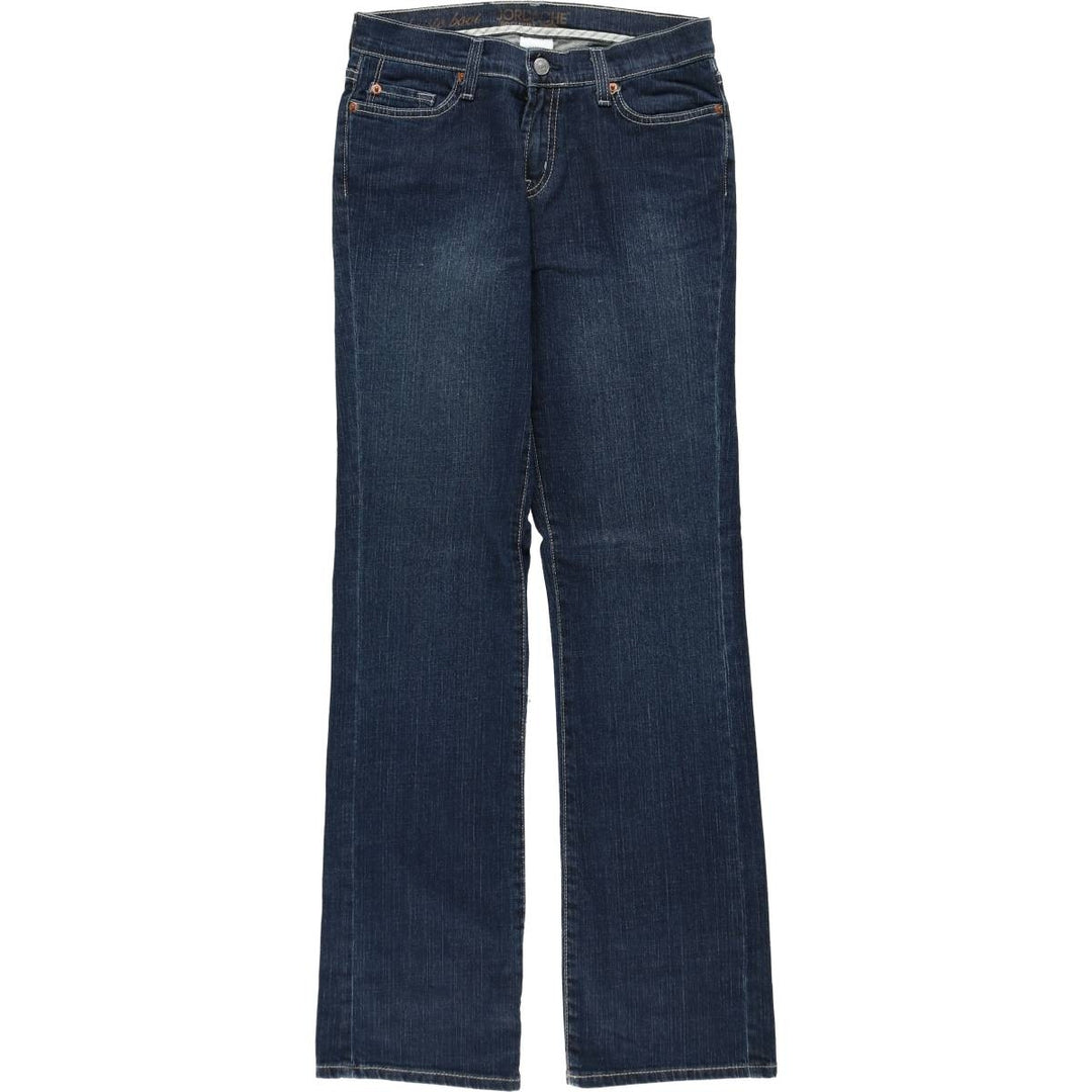 JORDACHE Flare Cut Denim Pants, Women's Size L (equivalent to W29) cotton navy blue type Vintage Second Hand